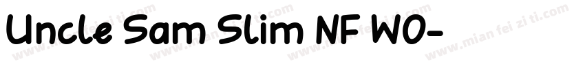 Uncle Sam Slim NF W0字体转换